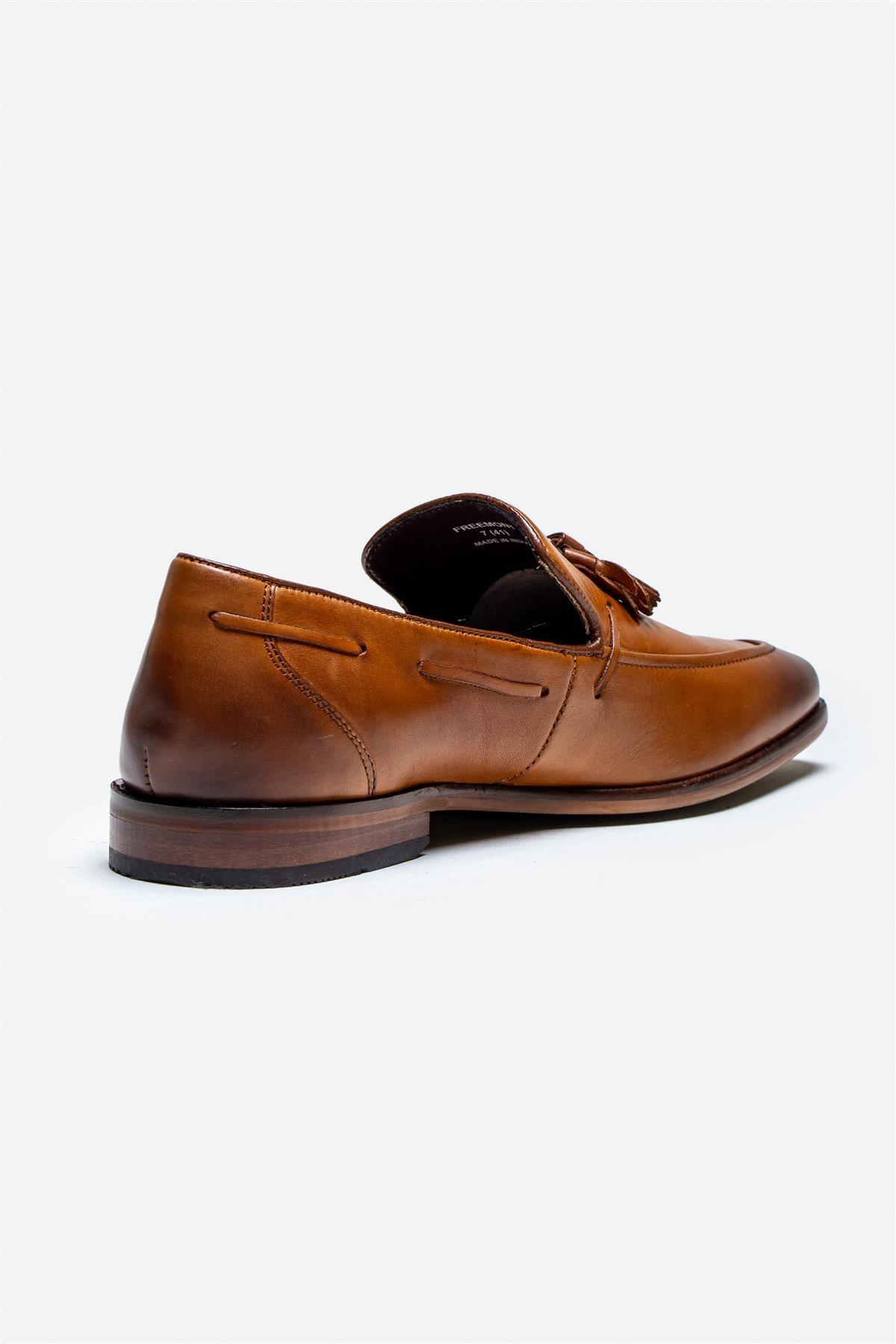 Freemont tan loafers back