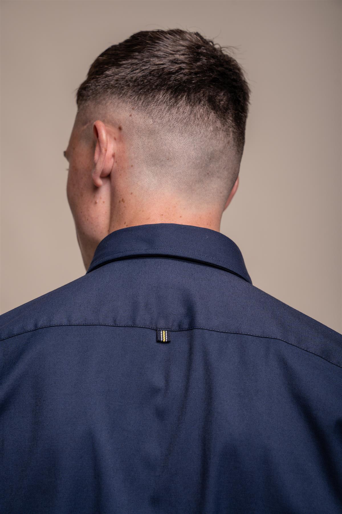 Tessa Navy Shirt Back Detail