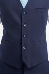 James Navy Waistcoat