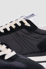 International Runner Black Lightweight Nylon Trainer