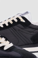 International Runner Black Lightweight Nylon Trainer