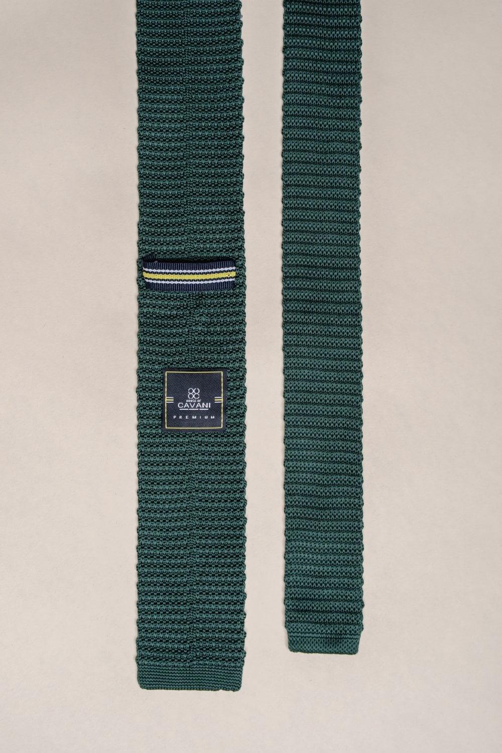 Knitted olive tie set