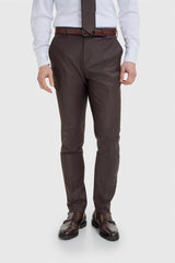 Bond Wool Rich Auburn Three Piece Suit - House of Cavani