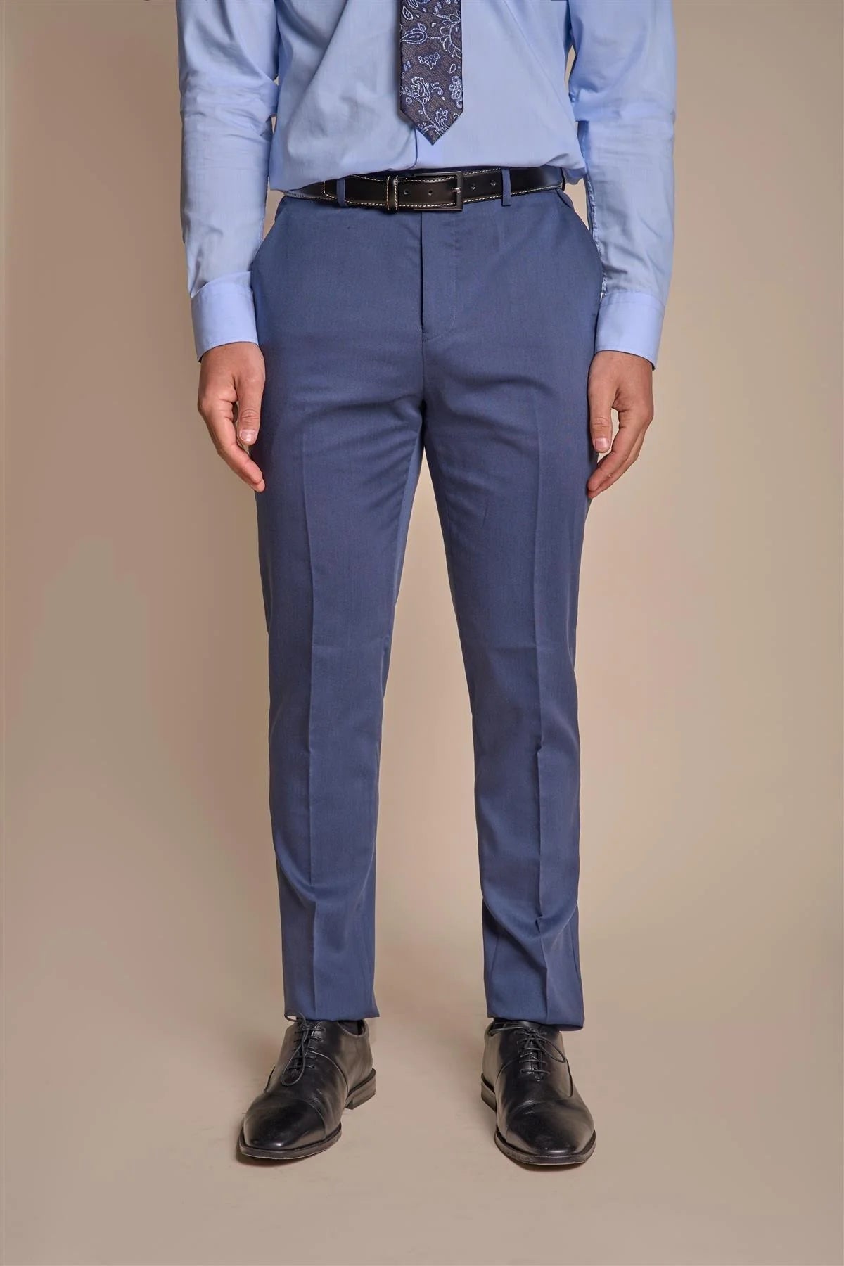 Teal Plain Three Piece Suit - House of Cavani