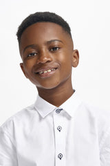 Boys Noble White Shirt - House of Cavani