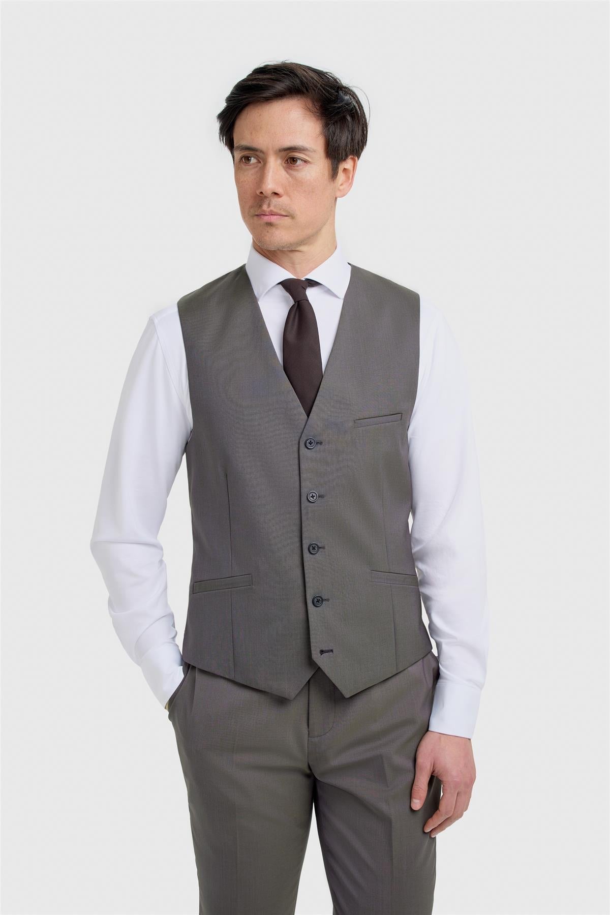Bond Wool Rich Hazel Three Piece Suit - House of Cavani