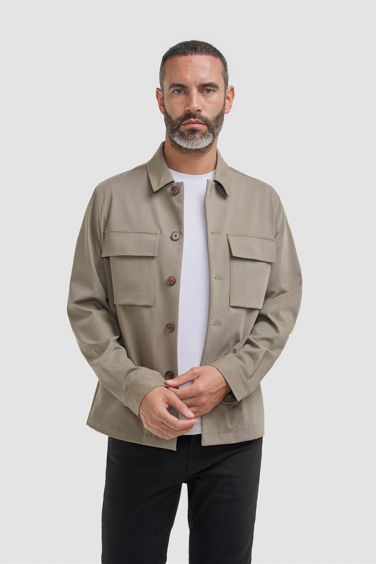 Donatella Sage Overshirt - House of Cavani