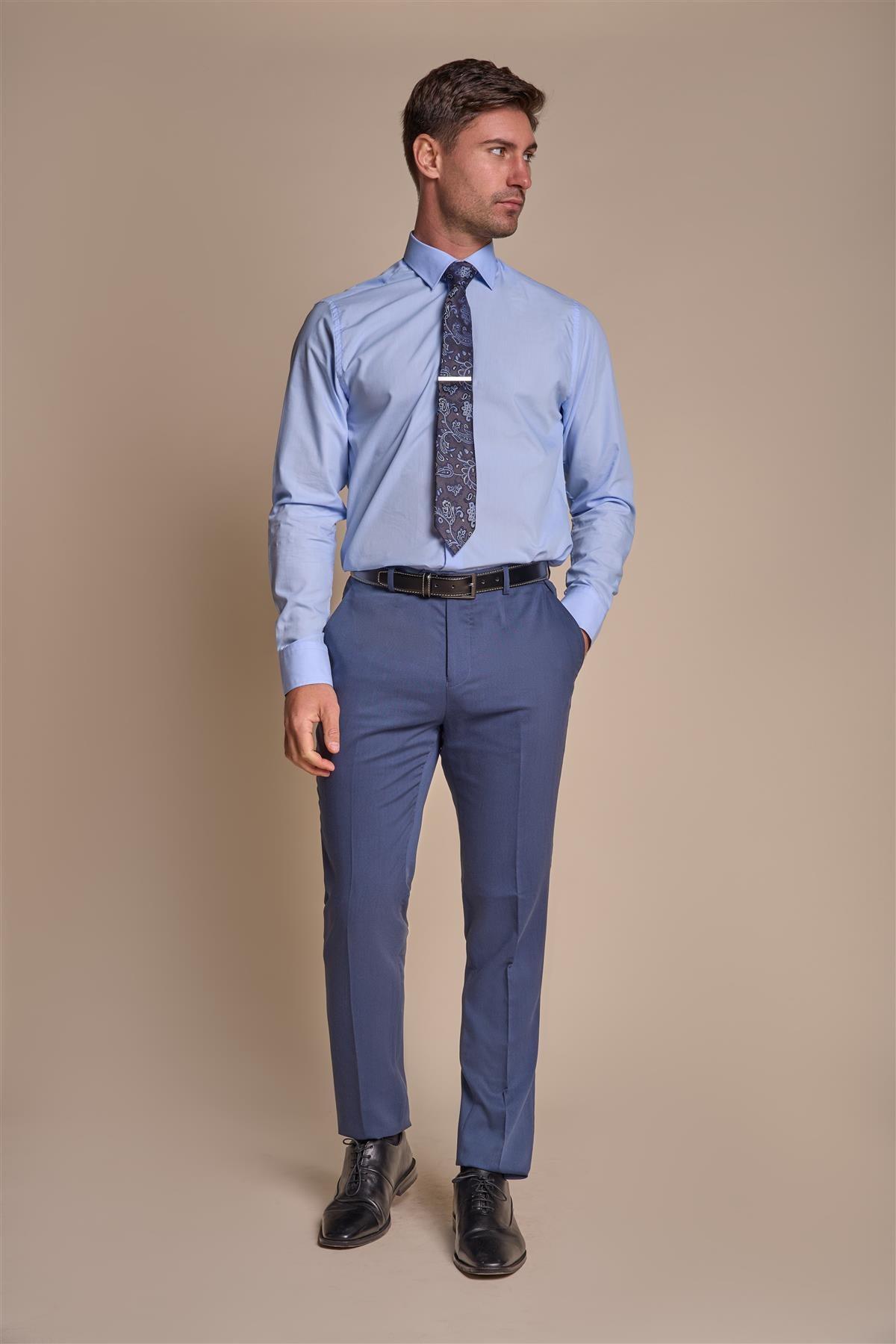 Specter Teal Trousers Front Full View