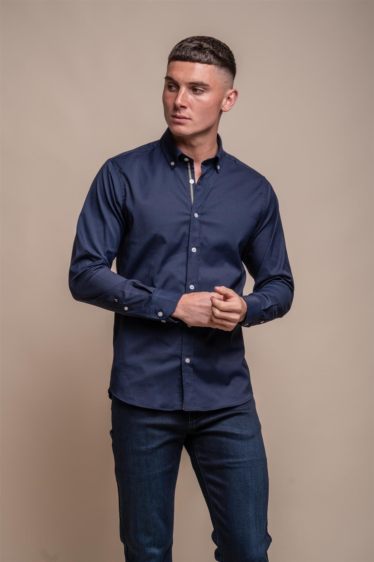 Tessa Navy Shirt Front