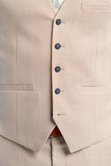 Miami Beige Waistcoat - House of Cavani
