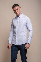 Tessa Sky Blue Shirt Front