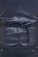 Torino Navy Double Breasted Waistcoat