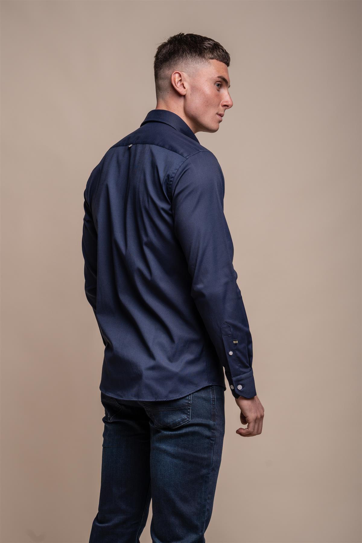 Tessa Navy Shirt Back