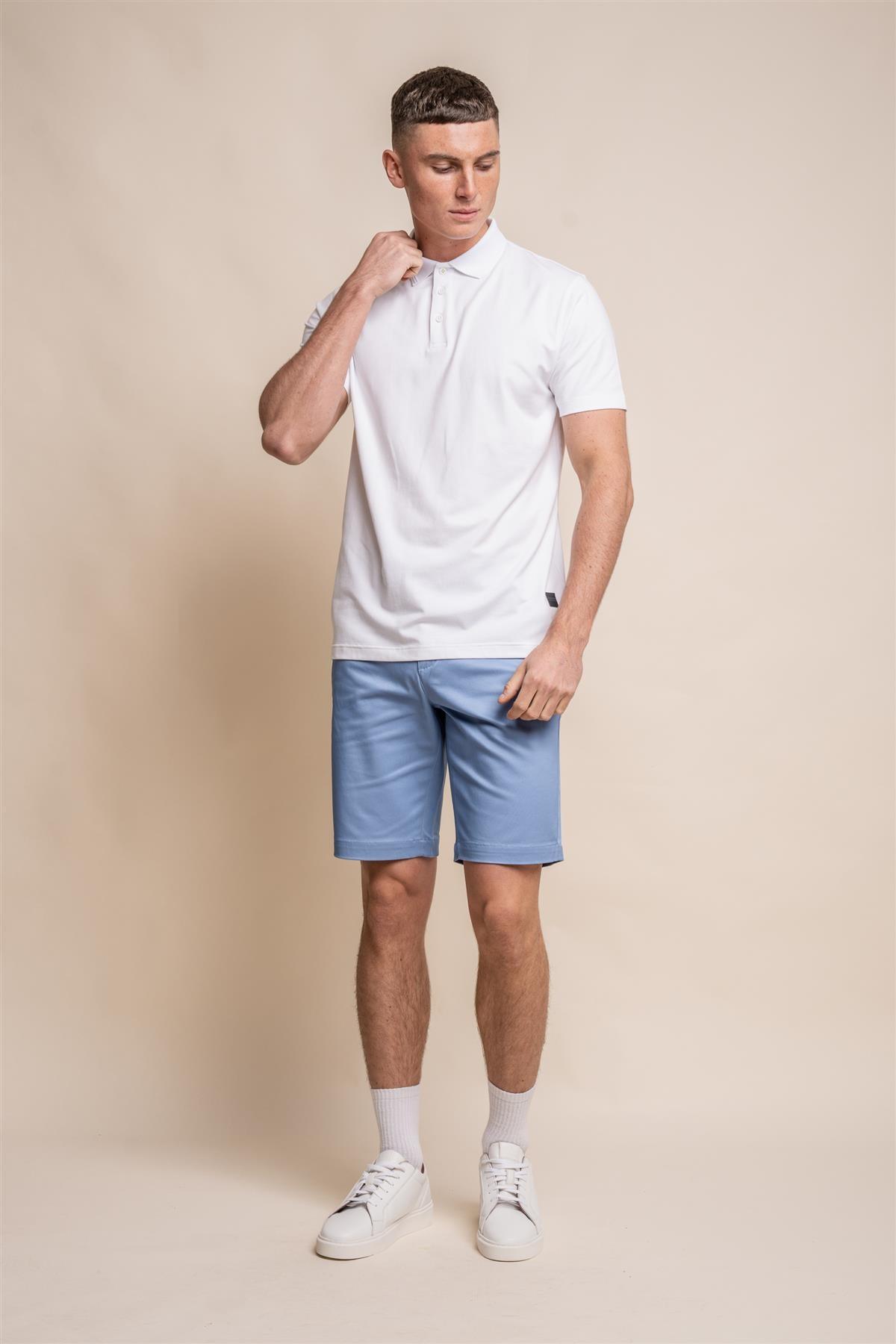 Kelsey sage polo T-shirt front