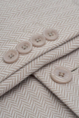 Vasco Beige Two Piece Suit