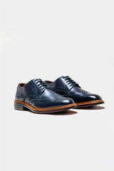 Merton navy shoe front