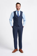 Seeba Navy Waistcoat