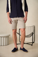 Breezy Navy Slip-On Suede Loafers