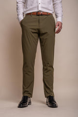 Reed khaki trouser front