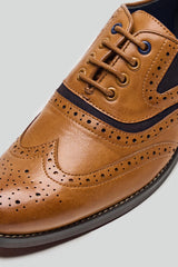 Boys Russel Tan/Navy Shoes