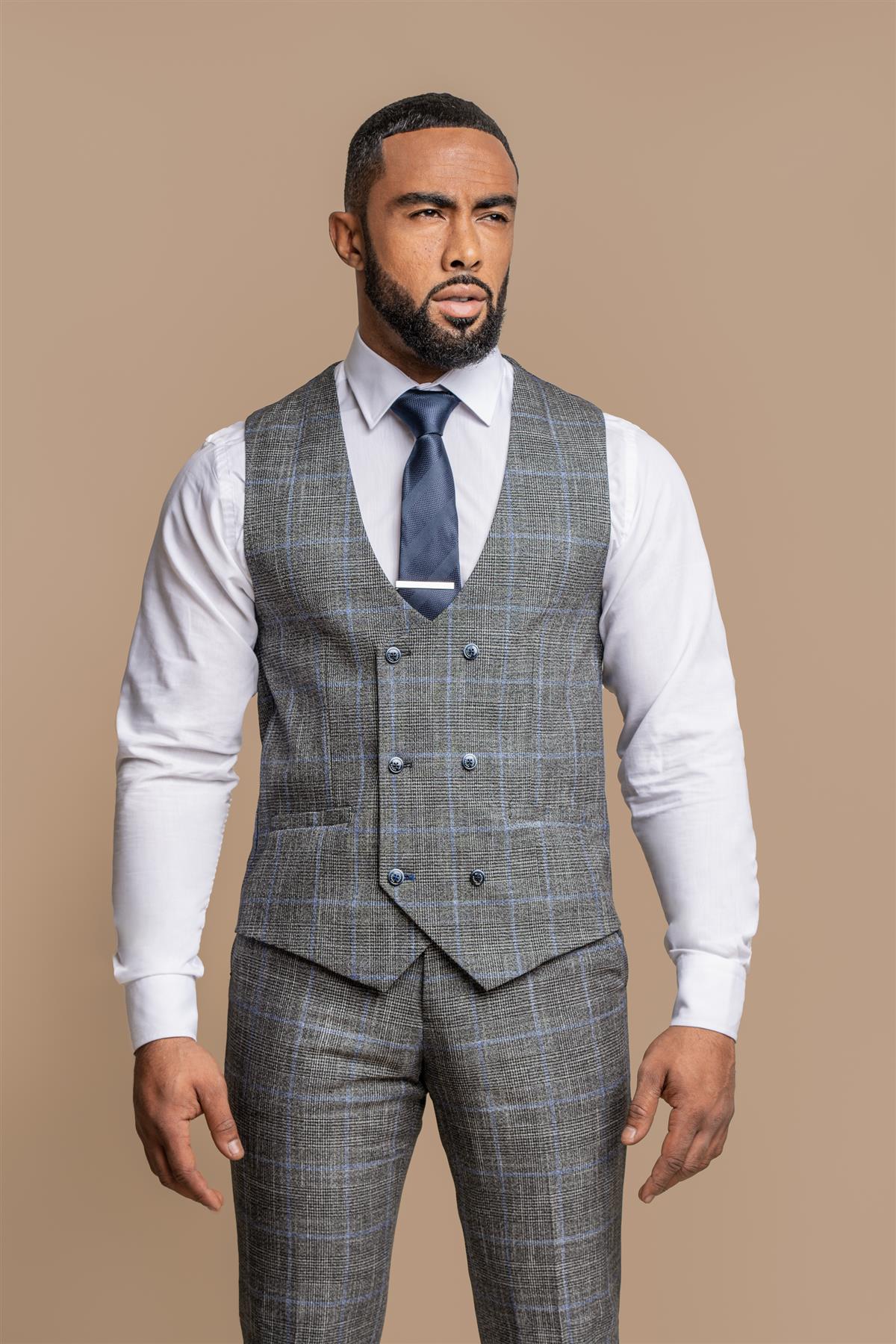 Mens Waistcoat Silver Wedding Waistcoat Wedding Grey Waistcoat