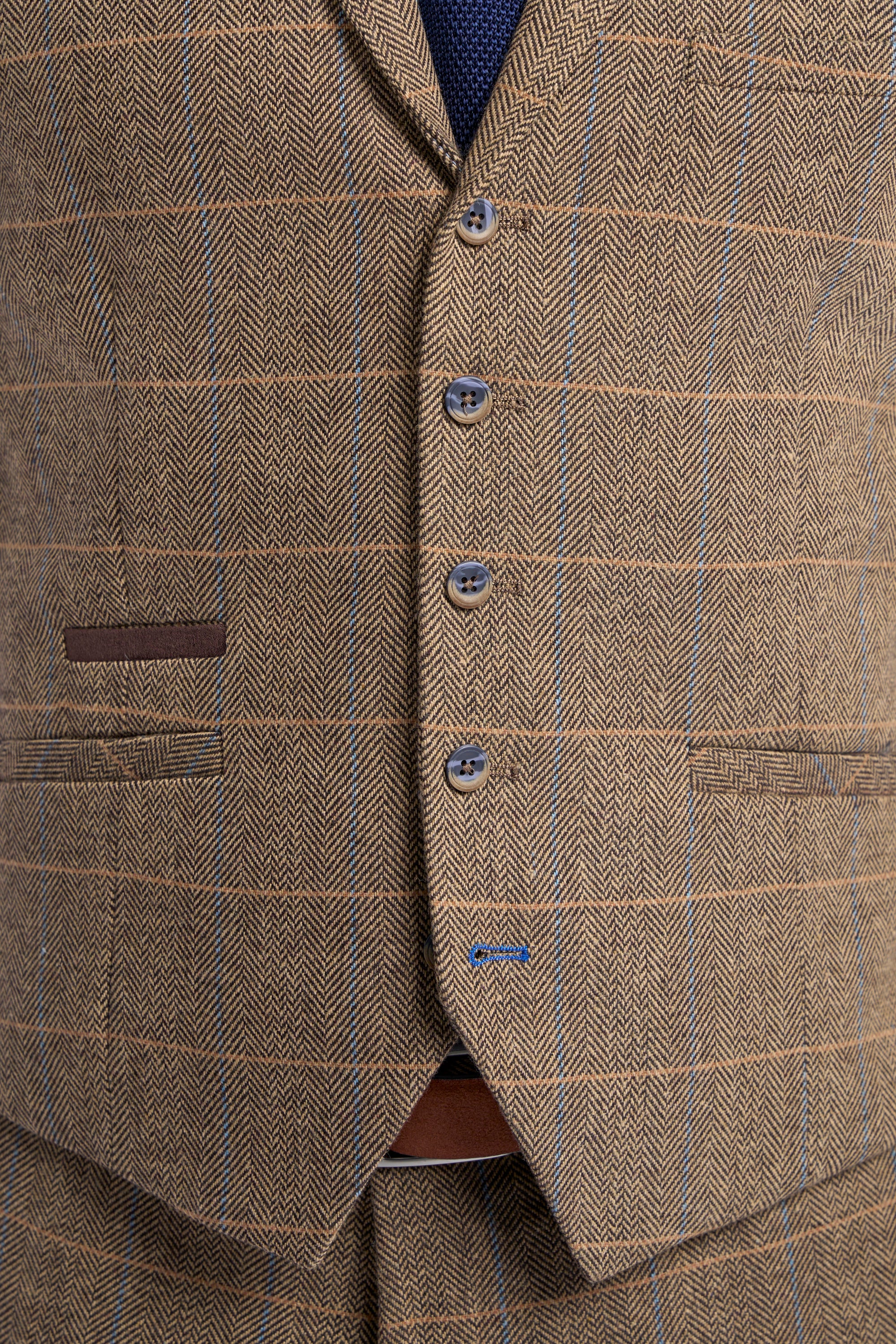 Albert Brown Tweed Three Piece Suit
