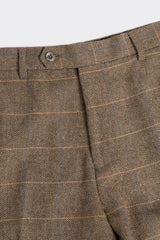 Albert Brown Tweed Check Trousers