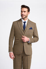 Albert Brown Tweed Three Piece Suit