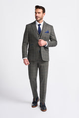 Albert Grey Short Tweed Three Piece Suit