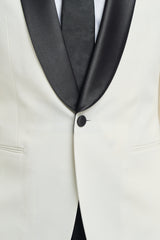 Aspen Ecru Two Piece Suit - House of Cavani
