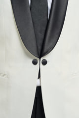Aspen Ecru Two Piece Suit - House of Cavani