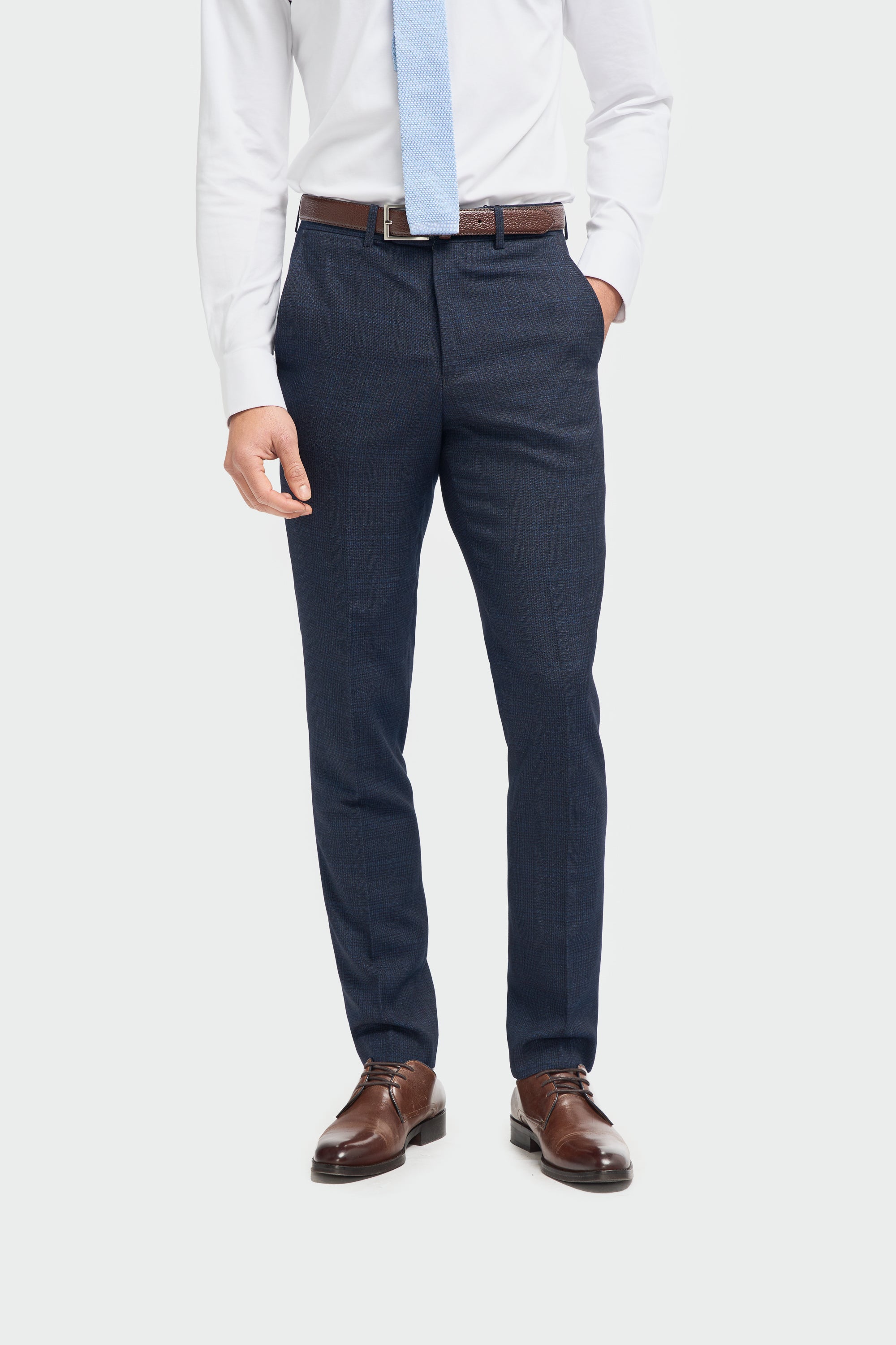 Caridi Navy Double Breasted Two Piece Suit - House of Cavani