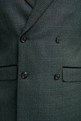 Caridi Olive Double Breasted Blazer