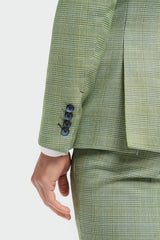 Caridi Sage Regular Check Three Piece Suit