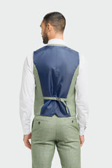Caridi Sage Regular Check Three Piece Suit