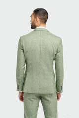 Caridi Sage Regular Check Three Piece Suit