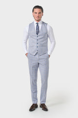 Caridi Sky Regular Check Three Piece Suit