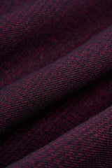 Caridi Wine Regular Check Three Piece Suit - House of Cavani