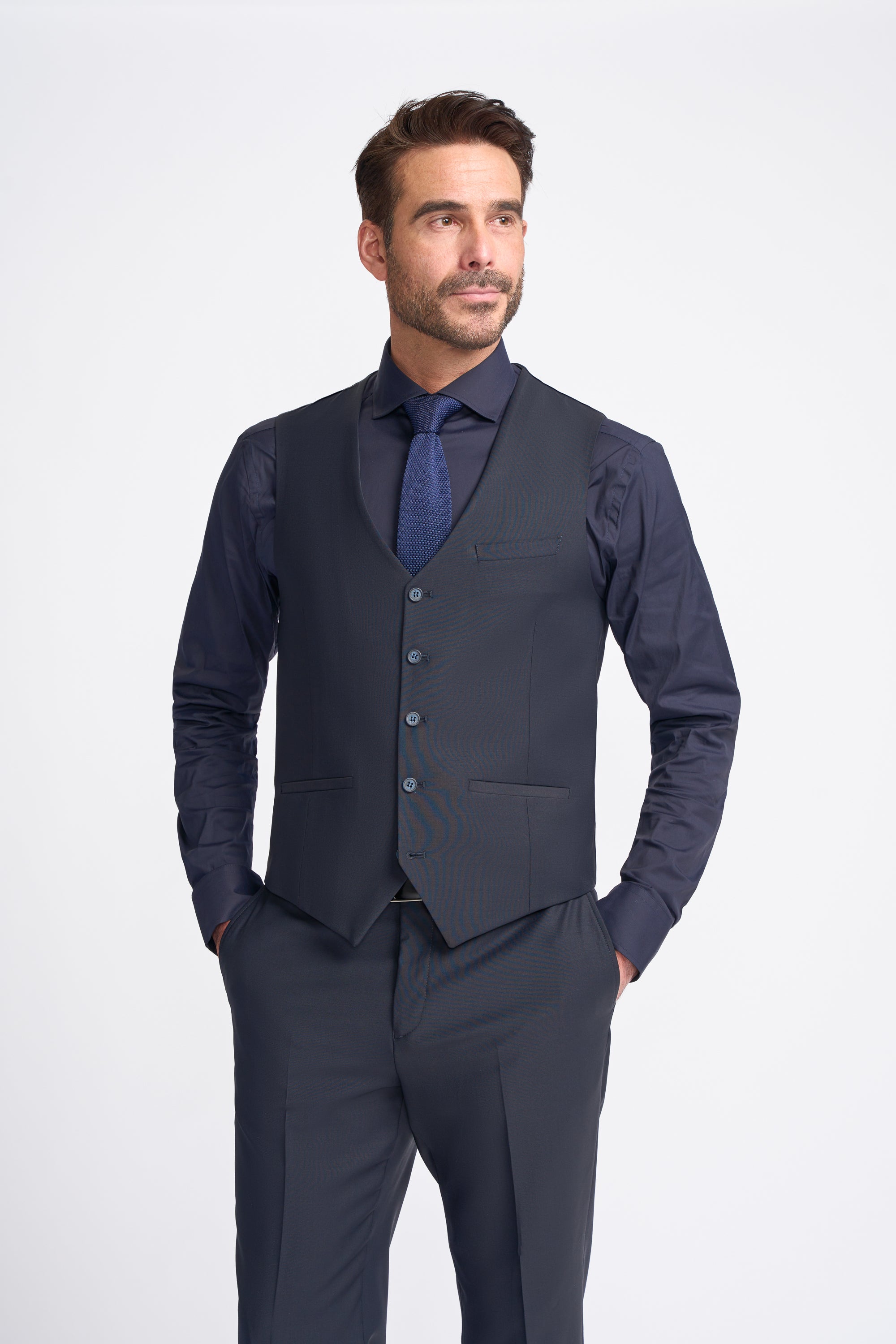 Bond Midnight Waistcoat Front