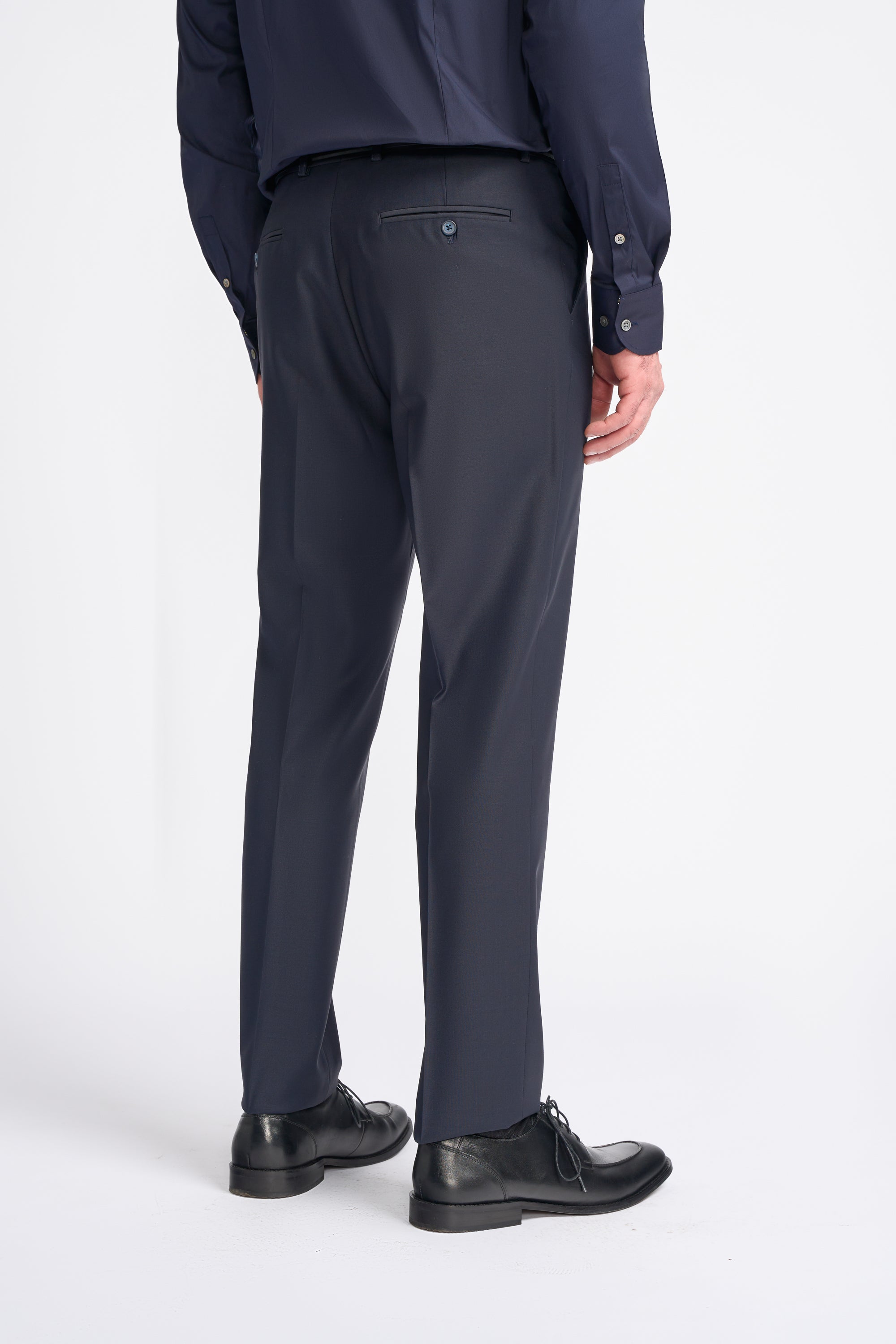 Bond Wool Rich Midnight Navy Three Piece Suit - House of Cavani