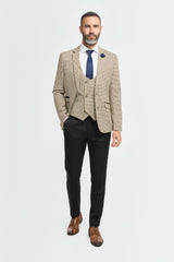 Elwood Houndstooth with Reed Black Trouser