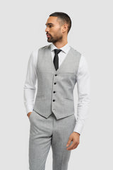 Malibu Grey Three Piece Suit