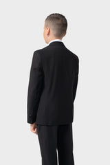 Boys Malibu Tuxedo Black Two Piece Suit