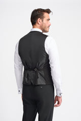 Malibu Black Scoop Waistcoat