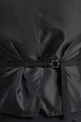 Malibu Black Scoop Waistcoat