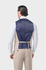 Miami Beige Three Piece Suit