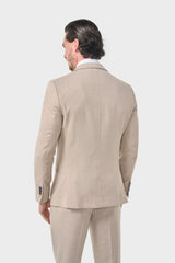 Miami Beige Three Piece Suit