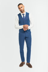 Miami Blue Waistcoat - House of Cavani