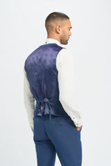 Miami Blue Waistcoat - House of Cavani