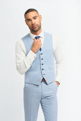 Miami Sky Three Piece Suit